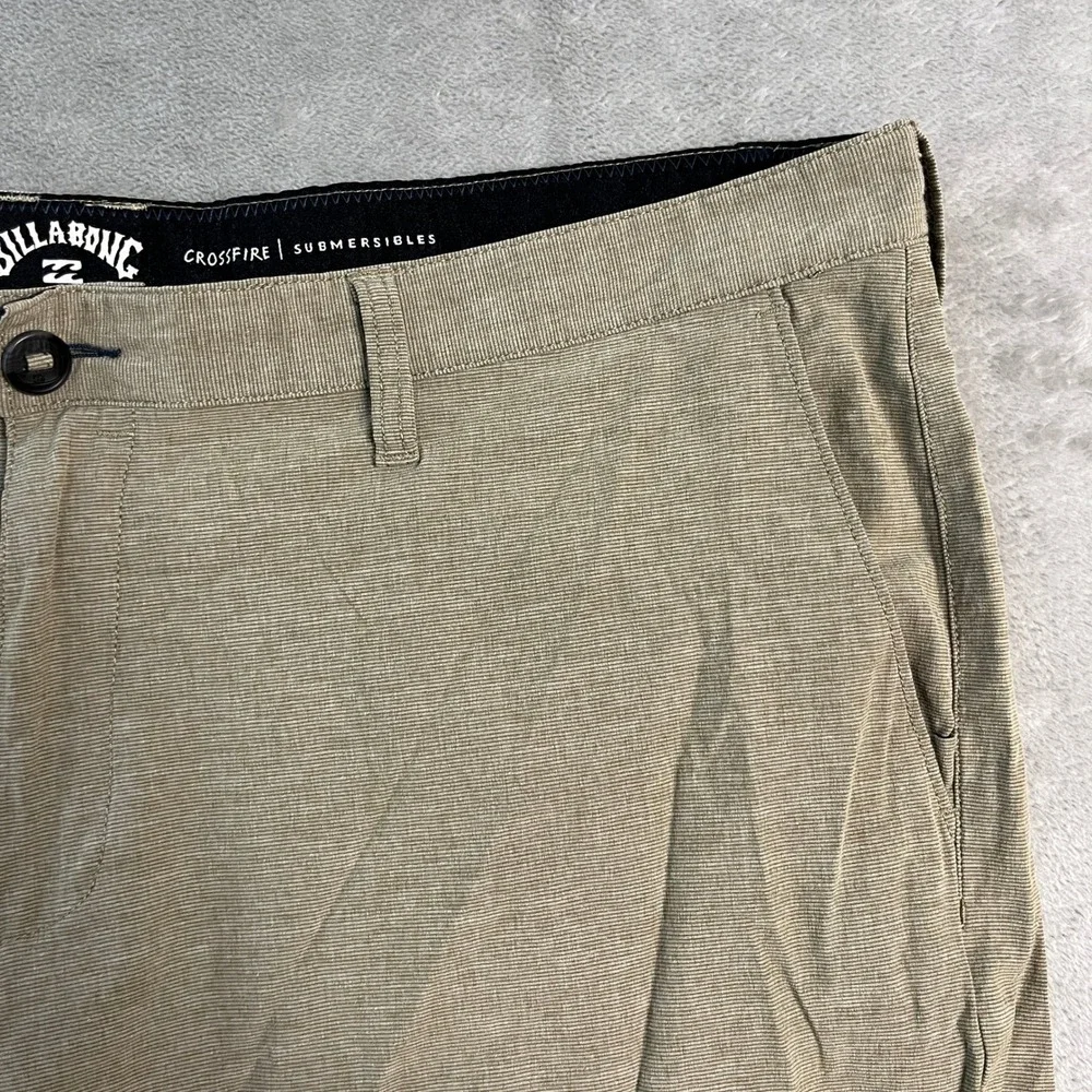 Billabong Crossfire Submersibles Hybrid Shorts Mens 42 Khaki Tan Swim Trunks
